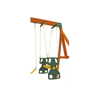 Duo Swing Seat Glider with ropes and swing hangers