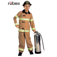 Rubies Deerfield Firefighter Costume Dress Up 8-10yrs 882703