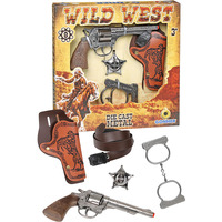 Gonher Wild West Texas Sheriff Play Set with Diecast 8 Shot Cap Gun 157/0 12R