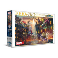 Harlington Thomas Kinkade Marvel Spiderman VS Sinister 1000pc Puzzle 20309