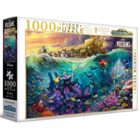 Harlington Thomas Kinkade Disney Villians Ursula 1000pc Puzzle 20314