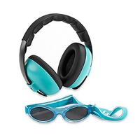 BANZ Carewear Baby Combo Sunglasses & Earmuffs (0-2) Lagoon Blue