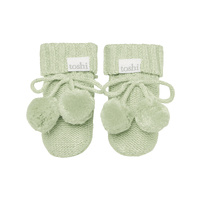 Toshi Organic Booties Marley Matcha (Size 000)