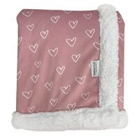 Bubba Blue Reversible Cuddle Blanket Berry/Rose