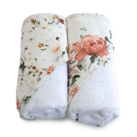 Bubba Blue 2pk Bamboo Hooded Towels Peonies 16929