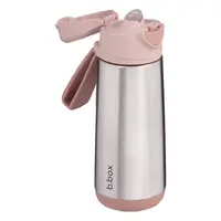 b. box Insulated Drink Bottle Sports Spout 500ml - Blush Crush