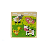 Kaper Kidz Large Peg Puzzle - Farm Animal PM220C