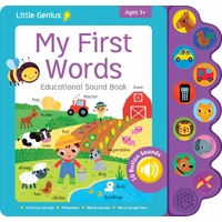 Lake Press 10 Button Sound Book - Little Genius My First Words