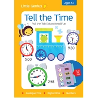 Little Genius Tell the Time Pull the Tab Educational Fun 19705