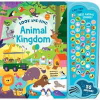 Lake Press Look And Find 50 Button Mega Sound Book - Animal Kingdom