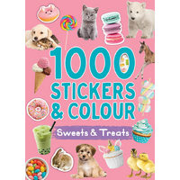 Lake Press 1000 Stickers & Colour - Sweets & Treats 5651