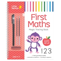  Little Genius Vol. 2 - Fading Ink Magic Tracing Book - First Maths 37433