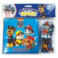 Paw Patrol Bath Book + 6 Suction Cups + Storage Bag