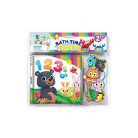 Counting 1 2 3 Bath Book + 6 Suction Cups + Storage Bag