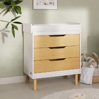 Boori Perla 3 Drawer Chest + Change Tray - Barley & Beech