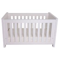 Love n Care Bordeaux Cot White with Bamboo Mattress 1310 x 760 x 130mm