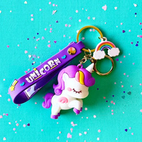 Sweet As Sugar Key Chain Purple Unicorn L01