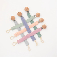 Living Textiles Playground Pacifier/Dummy Clip & Chain Assorted Colours