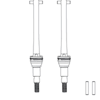 MJX Metal F/R CVD Shafts pair [16410]