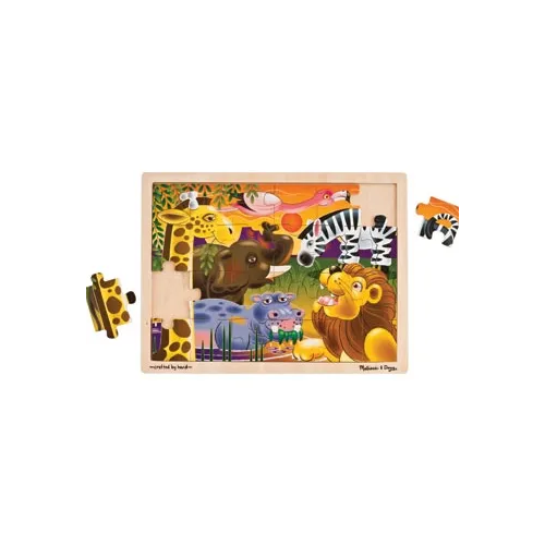 Melissa & Doug African Plains 24pc Wooden Jigsaw Puzzle MND2937