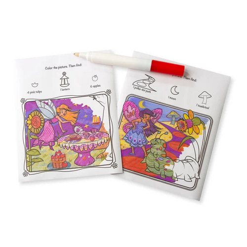 Melissa & Doug On the Go Fairies No-Mess Colouring Pad MND5355