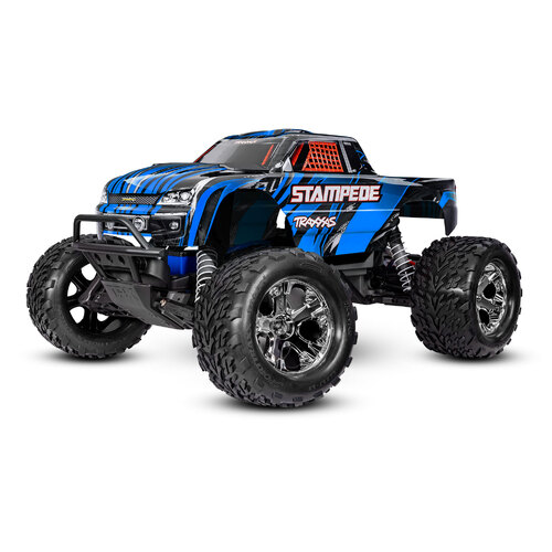 Traxxas Stampede 1:10 Scale R/C Monster Truck with TQ 2.4GHz radio system 36254-8 - Blue