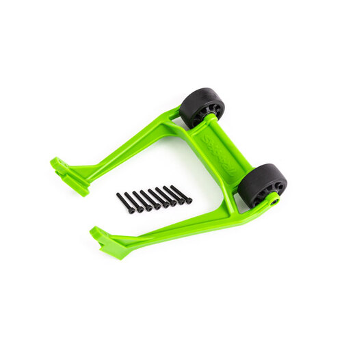 Traxxas Wheelie bar, green (assembled)/ 3x20 CS (8) 9576G