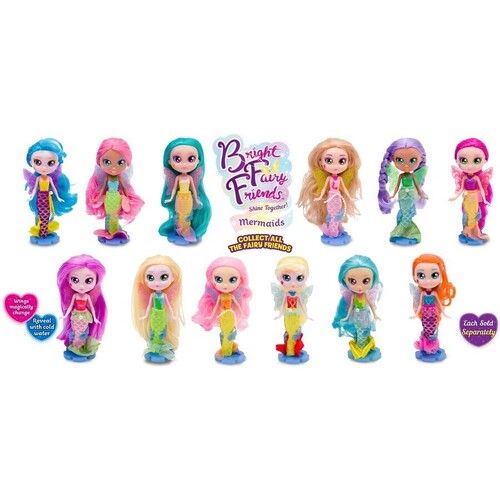 Funrise Bright Fairy Friends Mermaid Dolls Assorted One Supplied FR20449