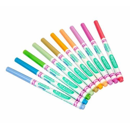 Crayola Colors of Kindness Fineline Washable Markers 10pk 587807