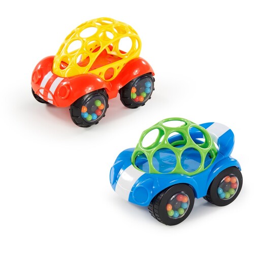 Bright Starts Oball Rattle & Roll Car Red or Blue One Supplied 81510