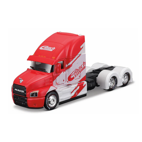 Maisto Design Custom Rigs 1:64 Scale Diecast - Mack Anthem Red 12389