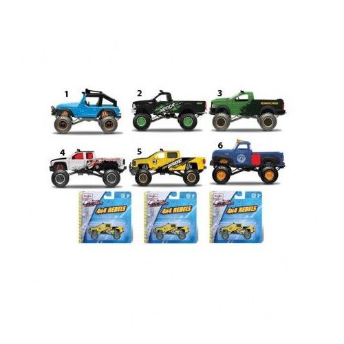 Maisto 4x4 Rebels Assorted Singles Vehicles Assorted One Supplied 25205