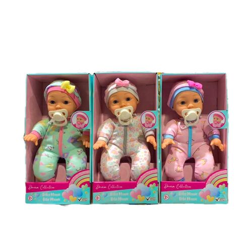 Gigo Dream Collection 12" Baby Maggie Dolls With Pacifiers Assorted 23207