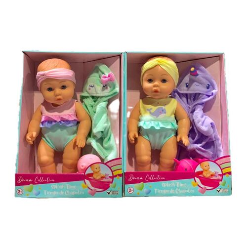 Gigo Dream Collection 12" Splash Time Baby Doll Assorted 23425