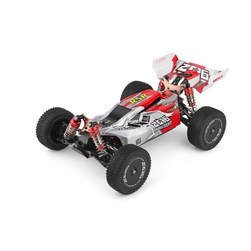 WL Toys Offroad 1:14 Scale RC Buggy w Metal Chassis 144001 - Red