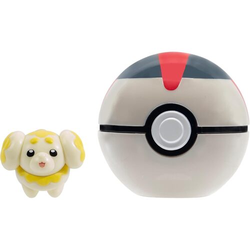 Pokemon Clip 'N' Go Fidough Figurine + Timer Ball 95057