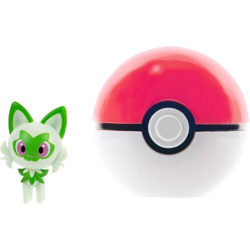 Pokemon Clip 'N' Go Sprigatito Figurine + Poke Ball 95057