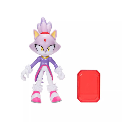 Sonic the Hedgehog 4" Figure & Accessory Wave 14 - Blaze with Sol Emerald 403834