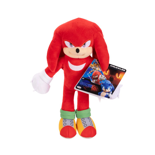 Sonic The Hedgehog 3 Movie 9" Plush Assorted One Supplied 424674 [Style: Knuckles]