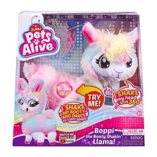 pets alive boppi multicoloured llama by zuru