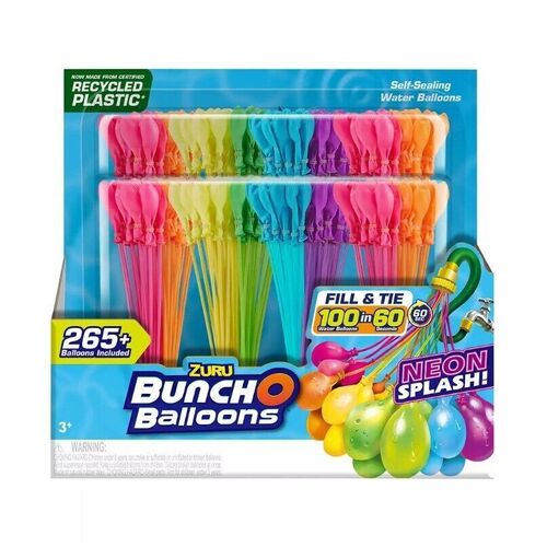 Bunch O Balloons 265 Balloons Neon Colours AZT56430