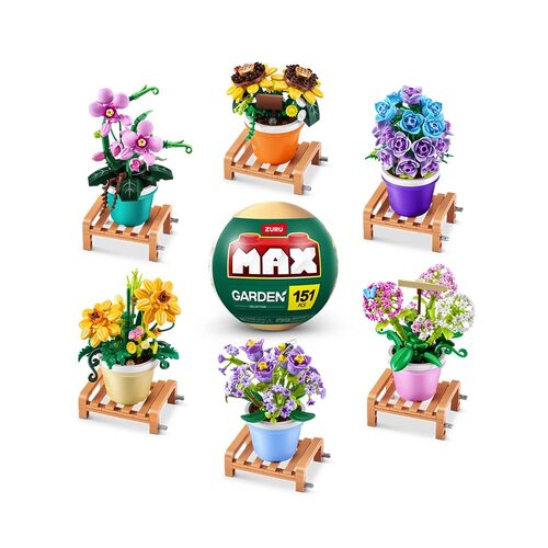 Zuru MAX Premium Garden Collection Series Building Bricks Assorted; One Supplied AZT83183GQ1