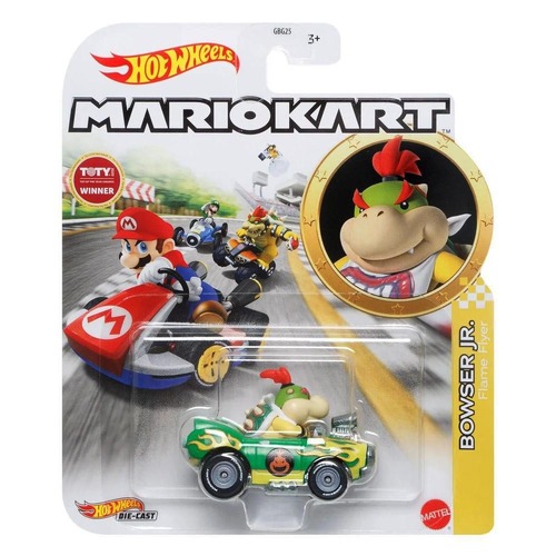 Hot Wheels Mario Kart Bowser Jr. Flame Flyer GBG25