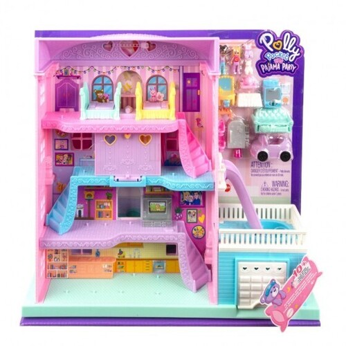 Polly Pocket Pajama Party Sleepover Adventure House HHX75