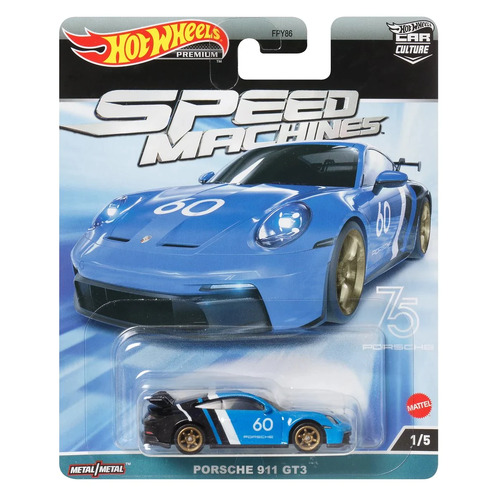 Hot Wheels Car Culture Speed Machines FPY86 - Porsche 911 GT3