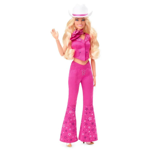 Barbie The Movie - Margot Robbie Pink Western Outfit Doll HPK00