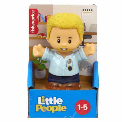 Fisher Price Little People Single Figure Character: Male Office Worker Blonde Hair HVT43