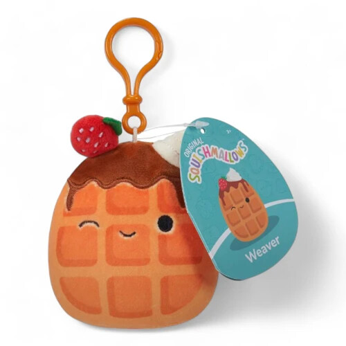 Squishmallows 3.5 inch Clip Weaver the Waffle 00213