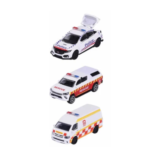 Majorette Australian Triple Zero 3 Piece Vehicle Set  MJ71083