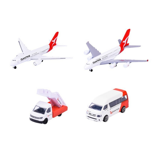 Majorette Qantas Plane and Vehicle Assorted MJ74275